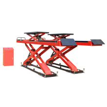 TFAUTENF hydraulic in-ground main-sub 4 tons scissor lift  for wheel alignment service